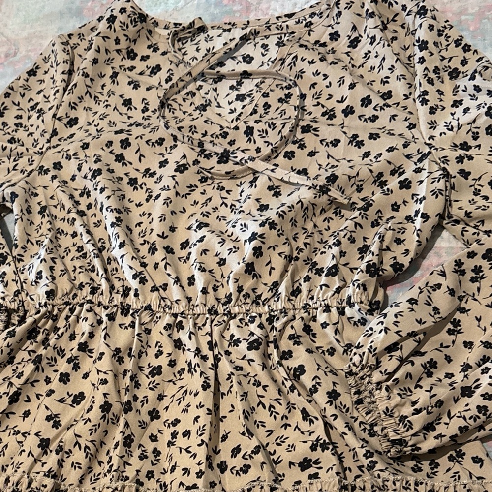 Bohemian style dress long sleeve. Gently worn